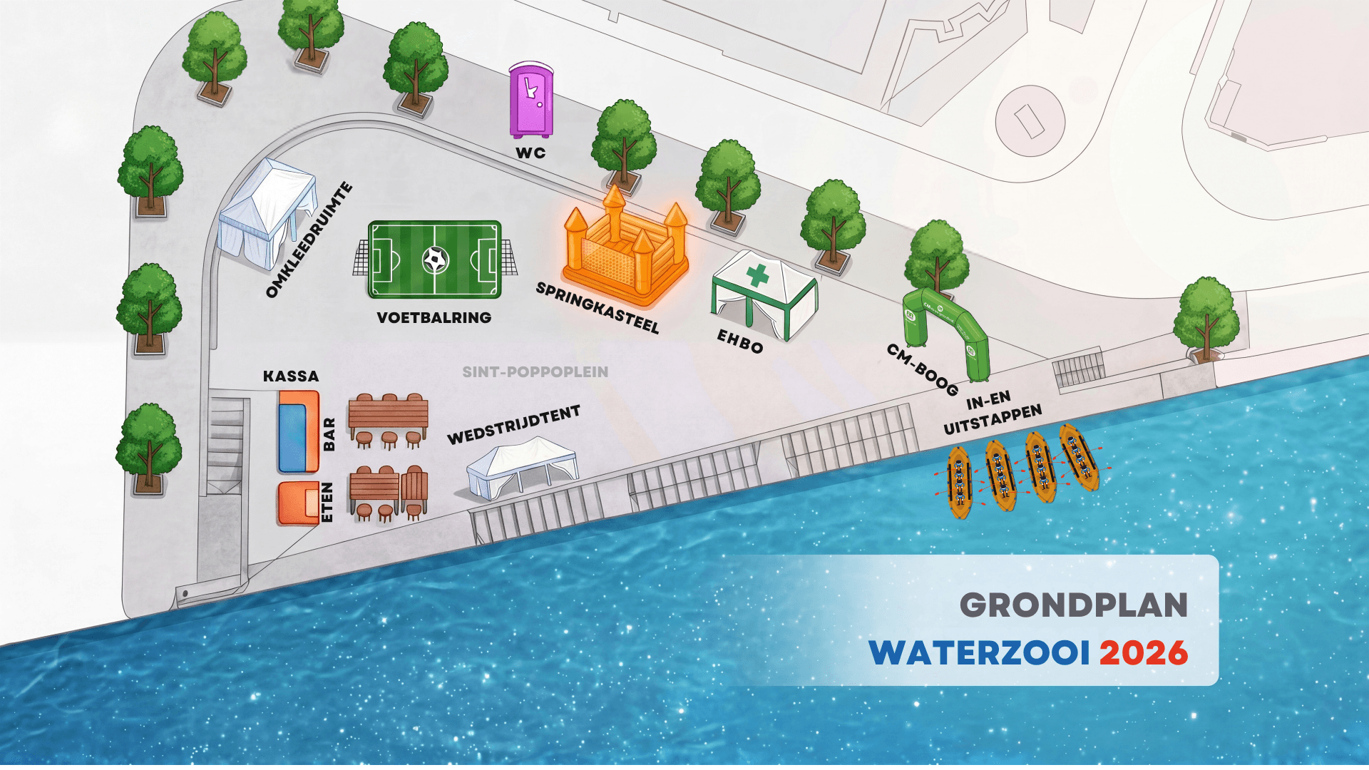 Grondplan Sint-Poppoplein Waterzooi 2026